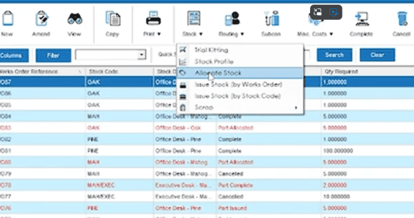 Allocating stock in Cim50