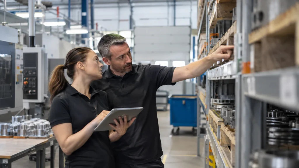 Is Business Central Right For Uk Manufacturers? Staff Doing Stock Take For Business Central